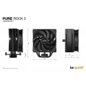 be quiet! Pure Rock 3 Black Protsessor Õhujahuti 12 cm Must 1 tk be quiet! Pure Rock 3 Black Protsessor Õhujahuti 12 cm Must 1 tk