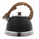 Tērauda tējkanna ar svilpi, 2,7 L, melna, Ofenbach, 100305BL