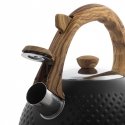 Steel kettle with whistle, 2.7L, black, Ofenbach, 100305BL