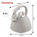 Perinteinen 2,5 litran kettle, harmaa Klausberg, KB 7953