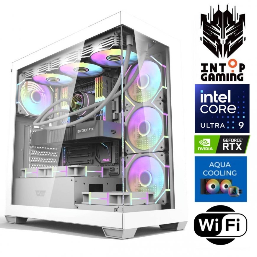 INTOP AQUA Ultra 9 285K 64GB DDR5 2TB SSD M.2 NVME+2TB RTX5080 16GB WiFi no-OS