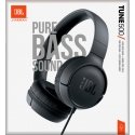 JBL Tune 500 Laisvų rankų įranga Vielinis Su lankeliu Skambučiai / muzika Juoda