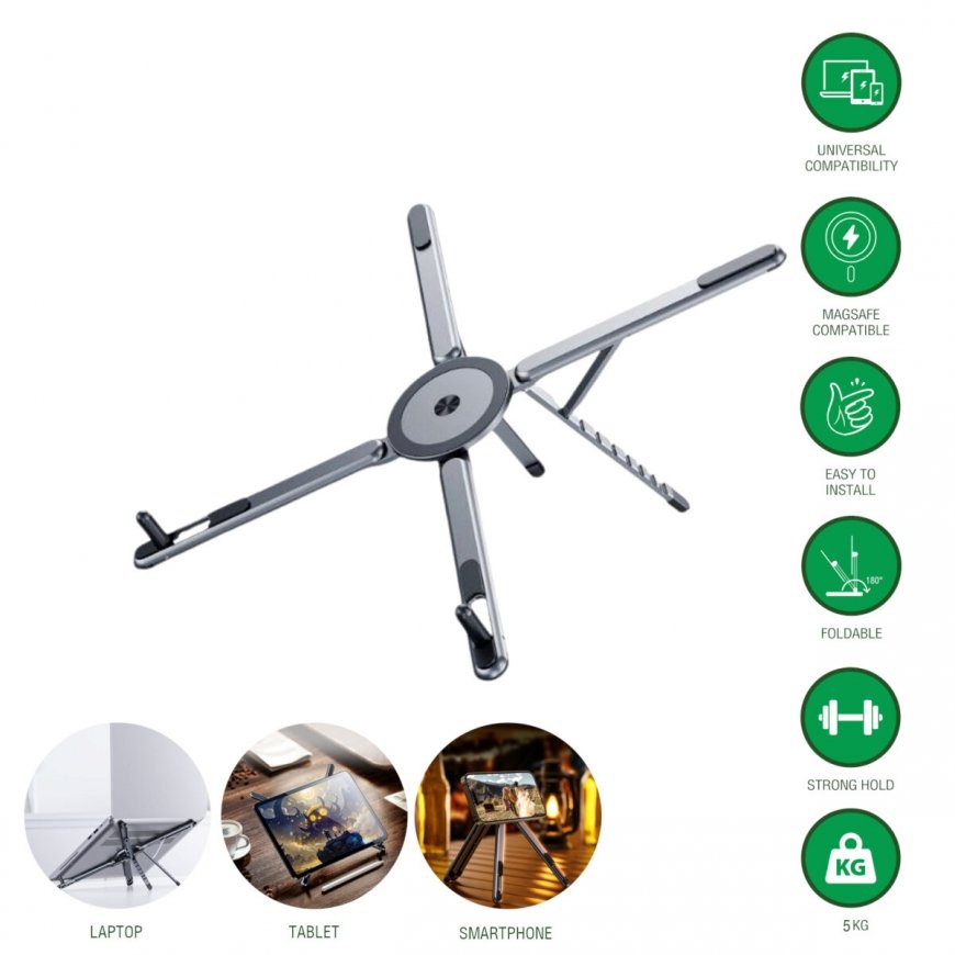 4smarts 541706 laikiklis Aktyvus laikiklis Nešiojamas kompiuteris, Mobilusis telefonas / išmanusis, – 4
