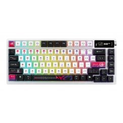 ASUS ROG Azoth X keyboard Gaming USB + RF Wireless + Bluetooth Black, White