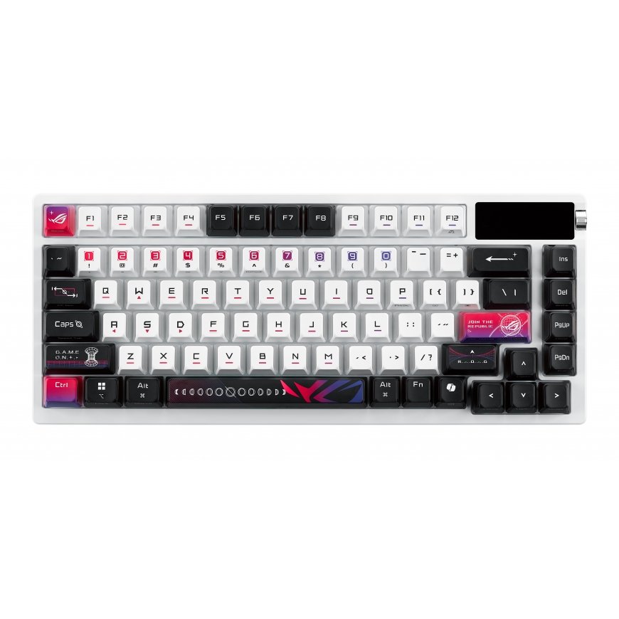 ASUS ROG Azoth X klaviatūra Žaidimams USB + RF Wireless + Bluetooth Juoda, Balta – 2