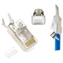 Konektors Gembird CAT7 8P8C RJ45 gold plated 15u FTP SFTP 100pcs