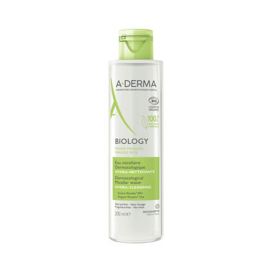 A-Derma, Biology, Hydrating, Micellar Water, All Skin Types, 200