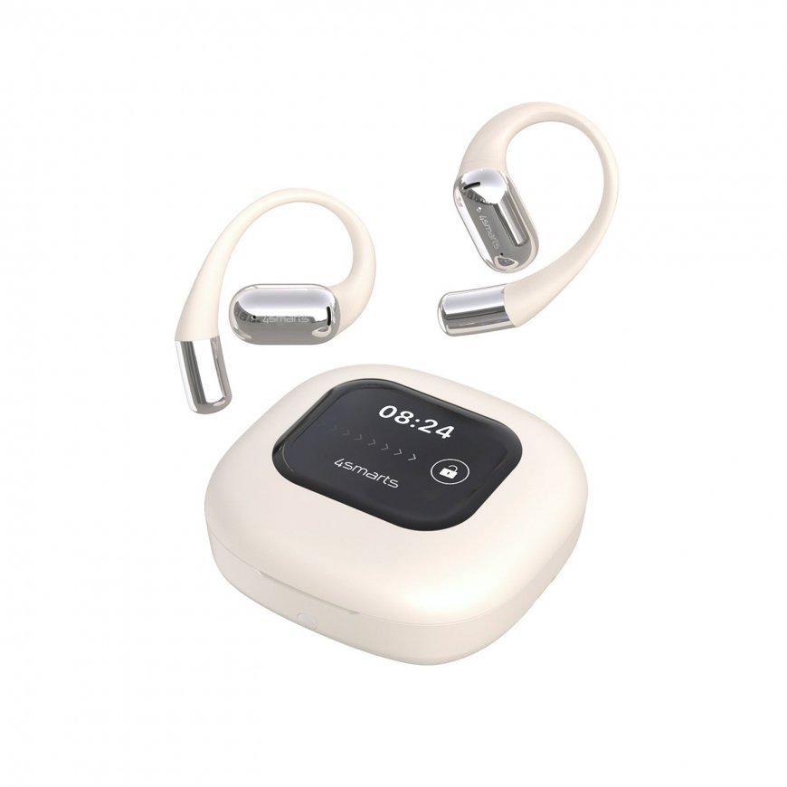 4smarts SkyBuds AI Headset Wireless Open-ear Calls/Music Bluetooth Beige