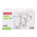 Set of 2 double-walled glass mugs, 250ml each, Kamille, 9019 Set of 2 double-walled glass mugs, 250ml each, Kamille, 9019