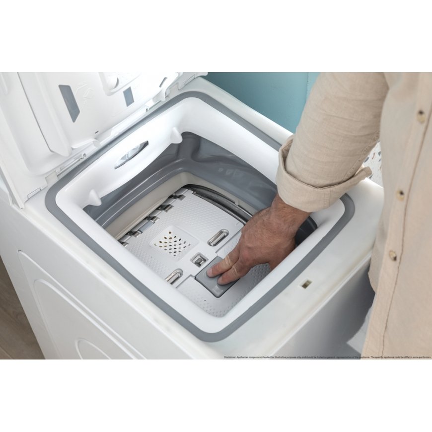 Candy TCA273D3-S veļasmašīna Ielādēšana no augšas 7 kg 1151 RPM Balts – 4