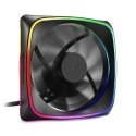 Sharkoon RGB SHARK Lights Tietokonekotelo Tuuletin 12 cm musta Sharkoon RGB SHARK Lights Tietokonekotelo Tuuletin 12 cm musta