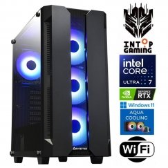 INTOP AQUA Ultra 7 265KF 64GB DDR5 500SSD M.2 NVME+2TB RTX5050 8GB WiFi WIN11Pro