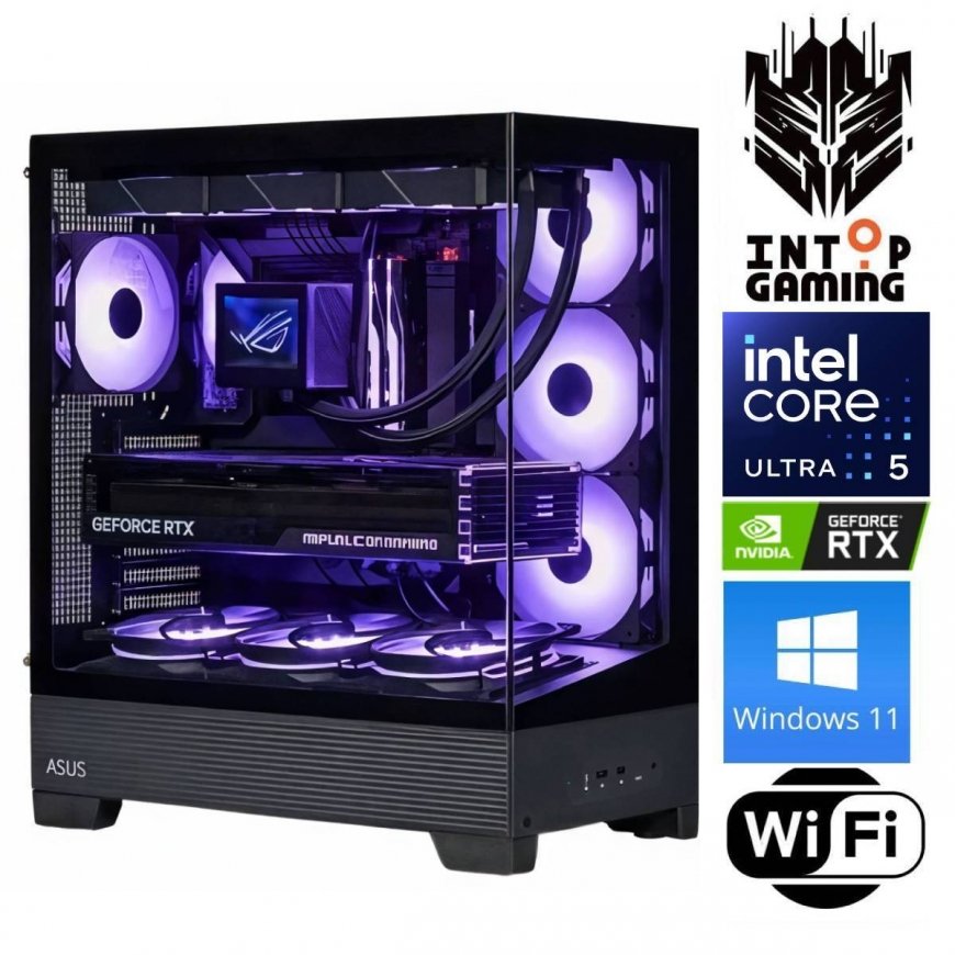 INTOP Ultra 5 245KF 64GB DDR5 1TB SSD M.2 NVME+2TB RTX5070Ti 16GB WiFi WIN11Pro