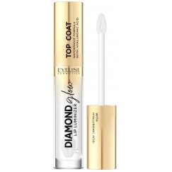 Eveline Cosmetics Diamond Glow Lip Luminizer Top Coat 01 Clear, 4.5 ml