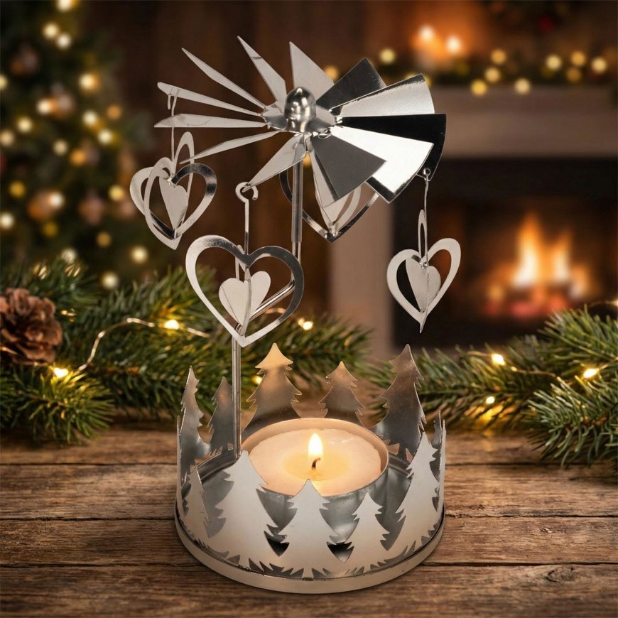 Mondex Candle Carousel Silver