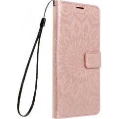 Forcell Oem MEZZO knyginis dėklas skirtas Samsung Galaxy A16 5G, mandala rožinio aukso spalvos.