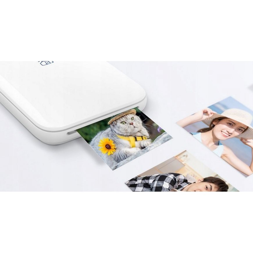 Loveinstant „Bluetooth“ momentinių nuotraukų spausdintuvas su spalvotomis 300 dpi kasetėmis / „Hanin Mt53“ / baltas – 2