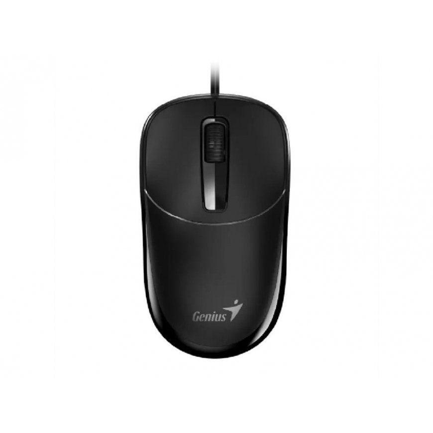 Genius DX-123 Wired Mouse, Black-Grey, 1200DPI