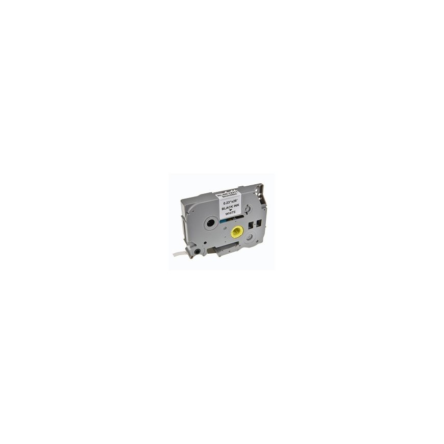 Compatible tape for Brother printer, TZE-211, black print on white, laminated, 8m, 6mm