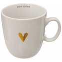 Secret De Gourmet White Ceramic Mug with Heart FLORAL, 300 ml Secret De Gourmet White Ceramic Mug with Heart FLORAL, 300 ml