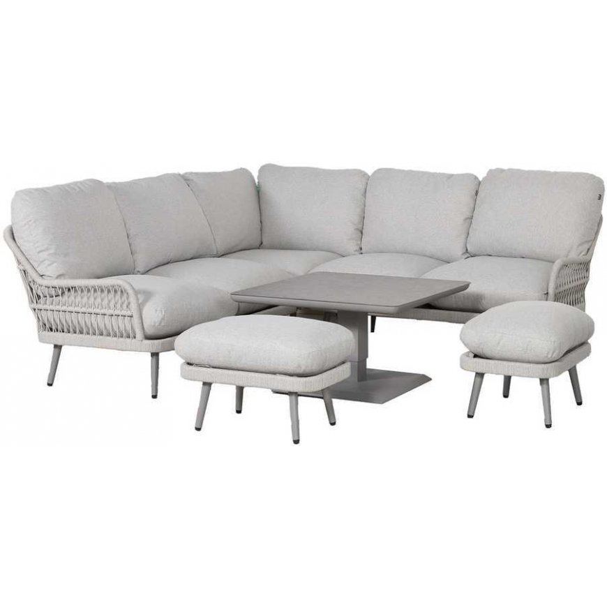 Garden Furniture Set PARKER 4-parts, gray