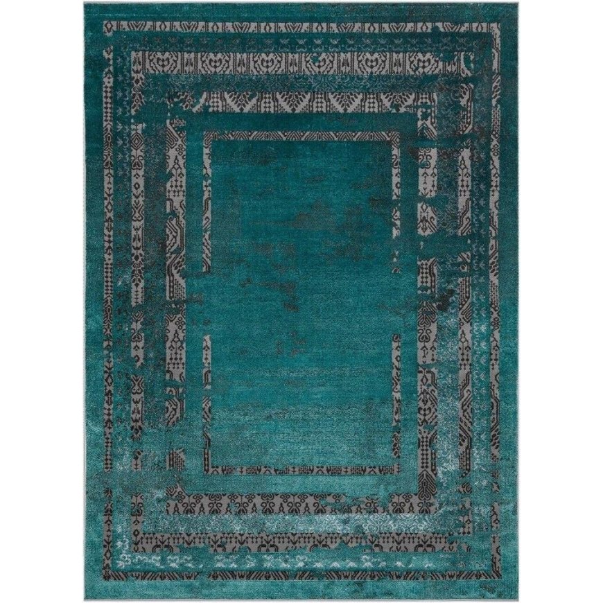 Kilimėlis WELLI FRAME 3 spalvų jūrinis 160x220 Hakano – 2
