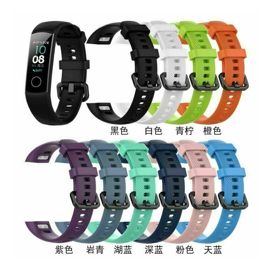 4Wrist-silikonihihna Huawei Watch Band 10, 9, 8 - Musta – 2