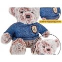 Lean Toys Gray Plush Bear 21 cm with Blue Sweater Lean Toys Gray Plush Bear 21 cm with Blue Sweater