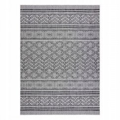 VINEA Black Boho Style Rug 120x170 by Hakano