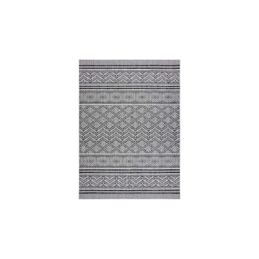 VINEA Black Boho Style Rug 120x170 by Hakano – 2