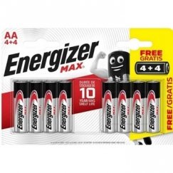 Energizer LR6/8 Max AA 4+4 bezmaksas