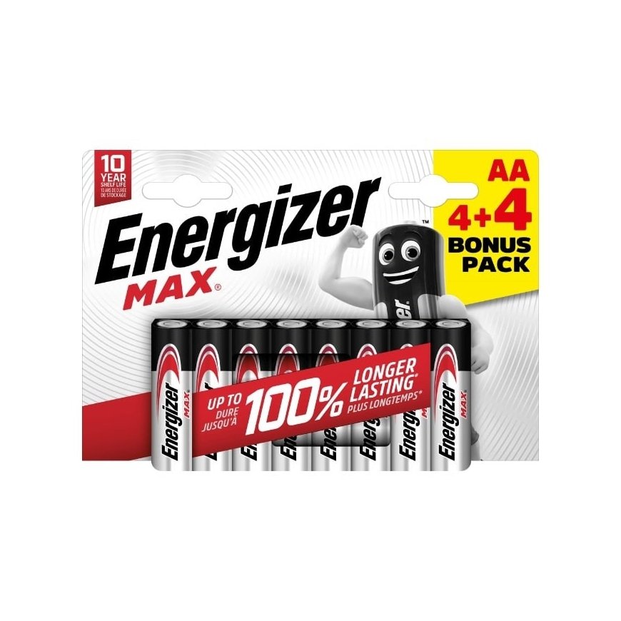 Energizer LR6/8 Max AA 4+4 бесплатно – 2