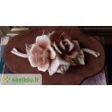 Mondex Since 1986 INGA 2-piece set 60x60cm white flowers Mondex Since 1986 INGA 2-piece set 60x60cm white flowers