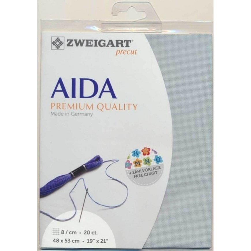 Zweigart Drobe Zweigart Sawitzki Предварительно нарезанный Aida 20 счет 48x53 см 332650184853