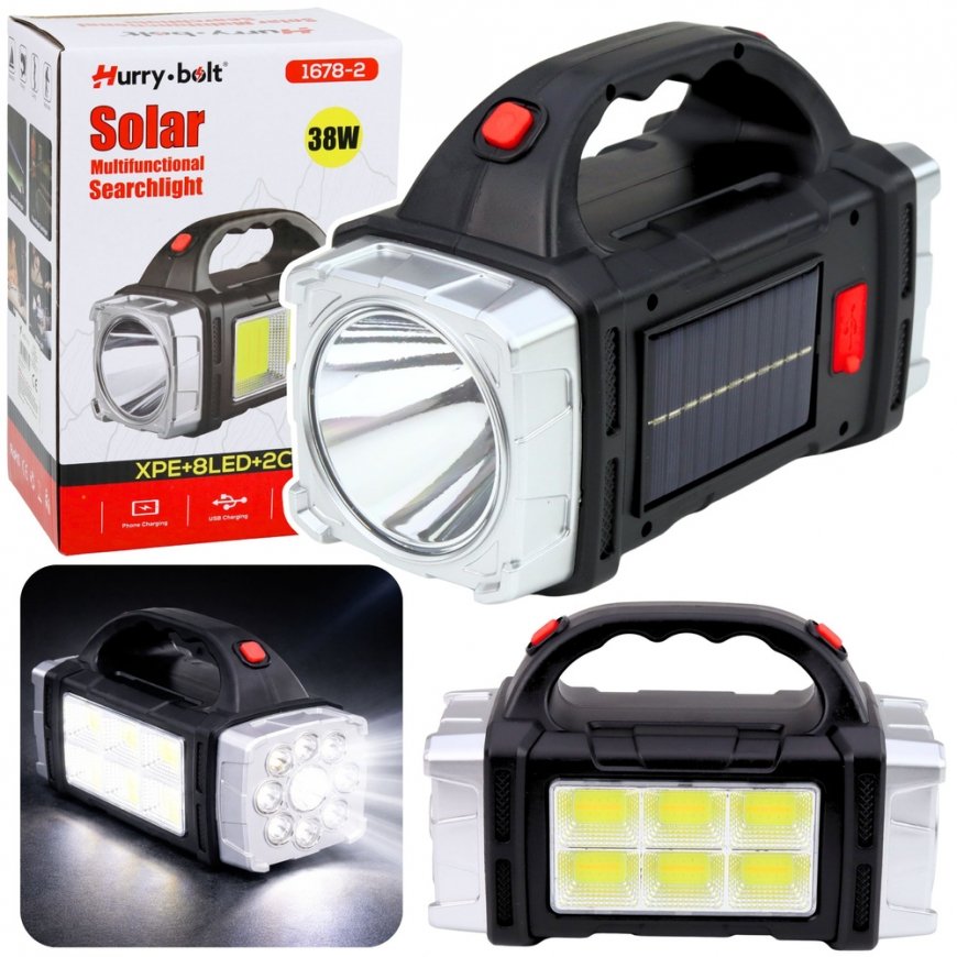 Lean HB-1678 38W multifunctional wide-angle LED solar flashlight – 2