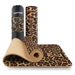 Tunturi treniņu paklājs 8 mm, leoparda raksts