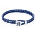 Tommy Hilfiger Klausom spausdinamas odinis apyrankis Monogram 2790530