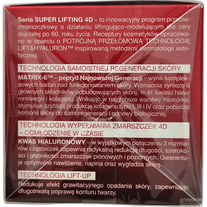 Eveline Cosmetics Super Lifting 4D 60+, 50 ml – 2