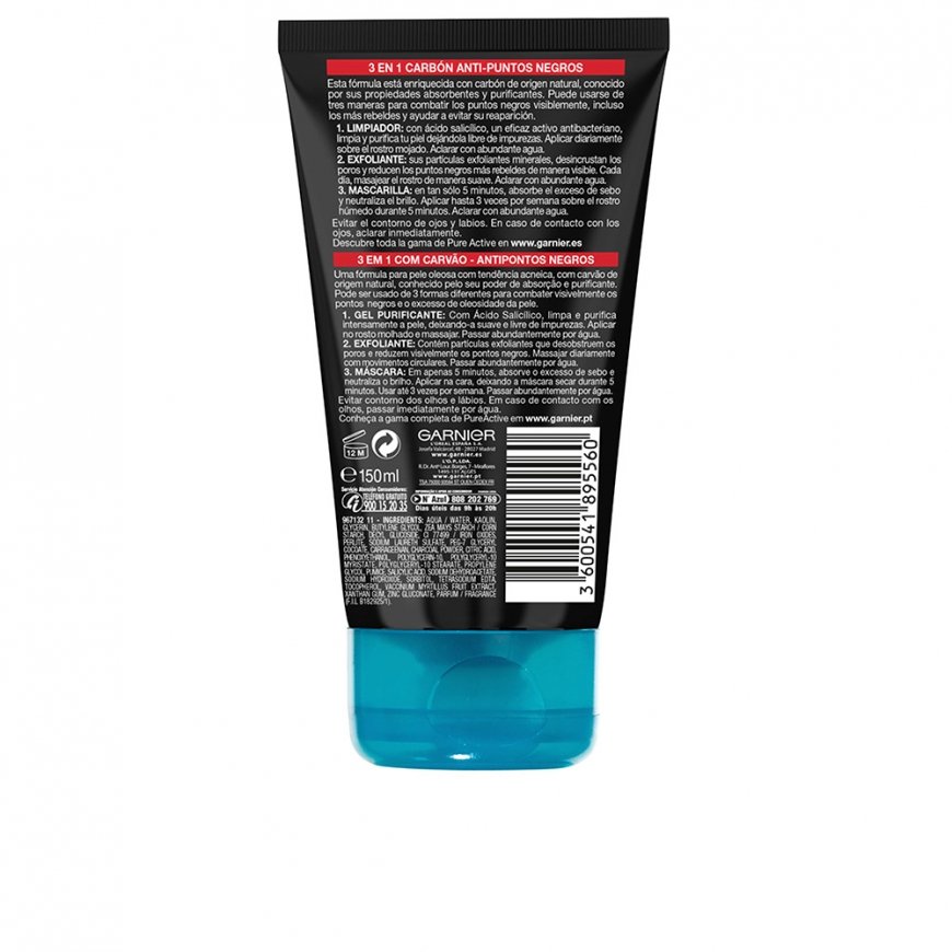 Garnier Pure Active Intensive 3 in 1 Face Scrub 150 ml – 2