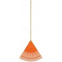Truper Leaf Rake, 26 Flexible Plastic Tines, Wooden Handle, 122 cm Truper Leaf Rake, 26 Flexible Plastic Tines, Wooden Handle, 122 cm