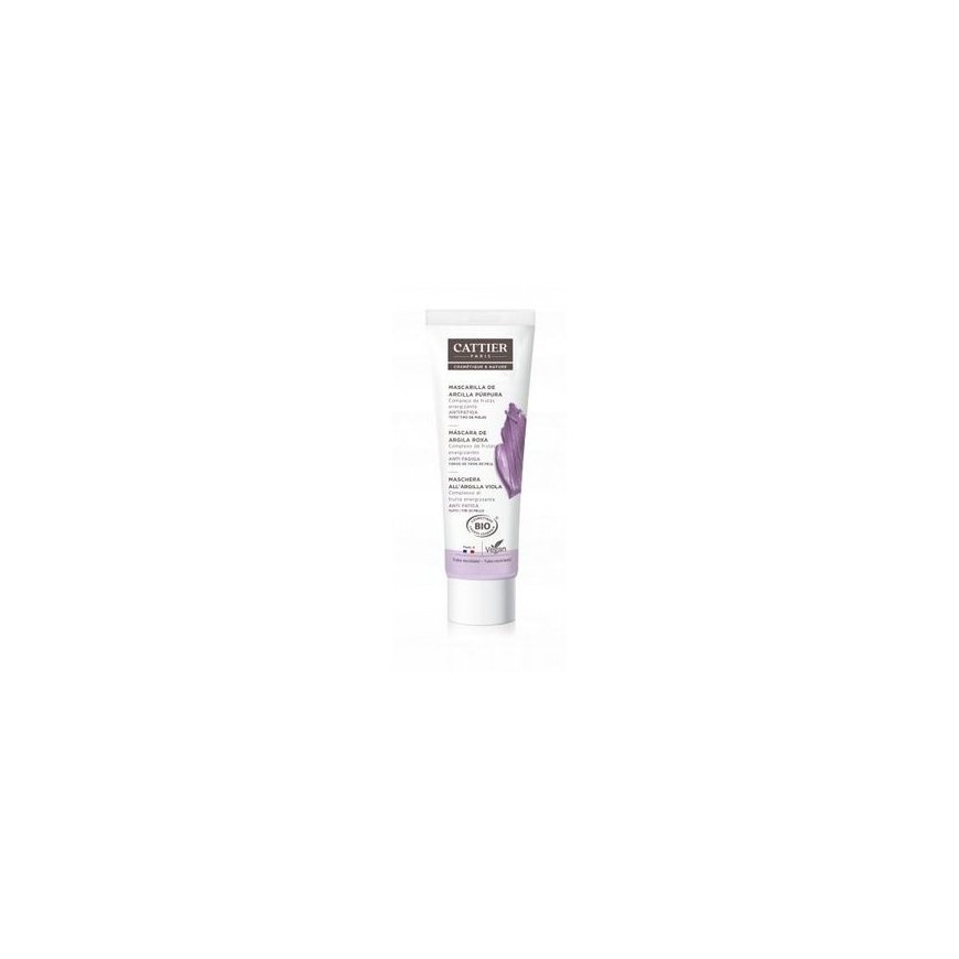 Cattier Paris Cattier Violetā Clay Violetā māla maska ar atsvaidzinošu augļu kompleksu 100ml – 2
