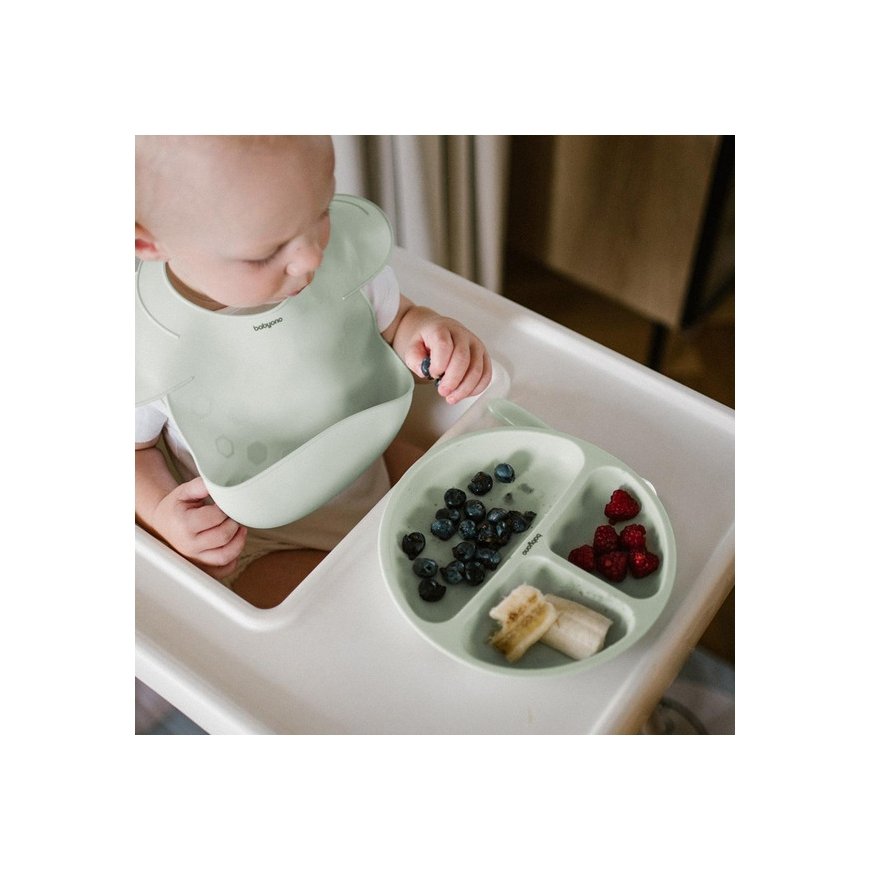 Colorovo BabyOno silikoonist mittelibisev taldrik roheline 1482/03