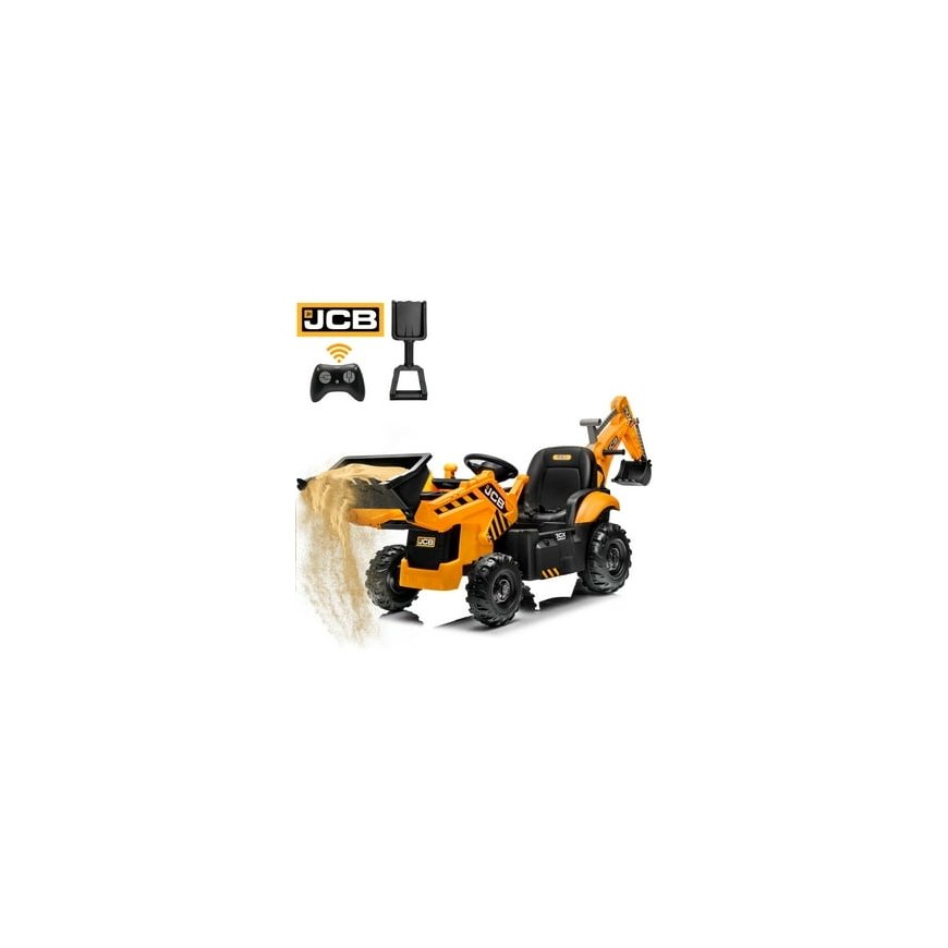 FALK JCB Ajettava Rakennusauto Perävaunulla ja Tarvikkeilla – 2