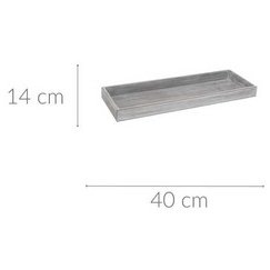 Home Styling Collection Dekoratiivne alus, puidust, 14 x 40 cm,