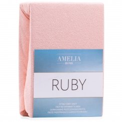 Paklodė RUBY pudro roosa värviga, klassikaline stiiliga, valmistatud tekstiilist - 100-120x200 cm kilpu kangast, AmeliaHome.