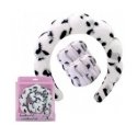Ecarla EU Set of Cosmetic Headbands and Wristbands, White Leopard Print O540BSZ Ecarla EU Set of Cosmetic Headbands and Wristbands, White Leopard Print O540BSZ