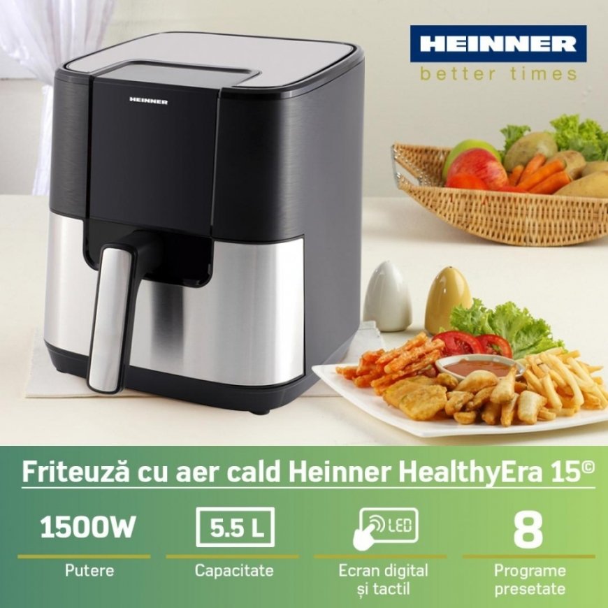 HEINNER HEALTHYERA 15 HAF-H6BKS1500 karstās gaisa friteze – 2