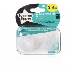 TOMMEE TIPPEE silikona knupji ANYTIME, 2 gb, 0-6 mēn., 433649