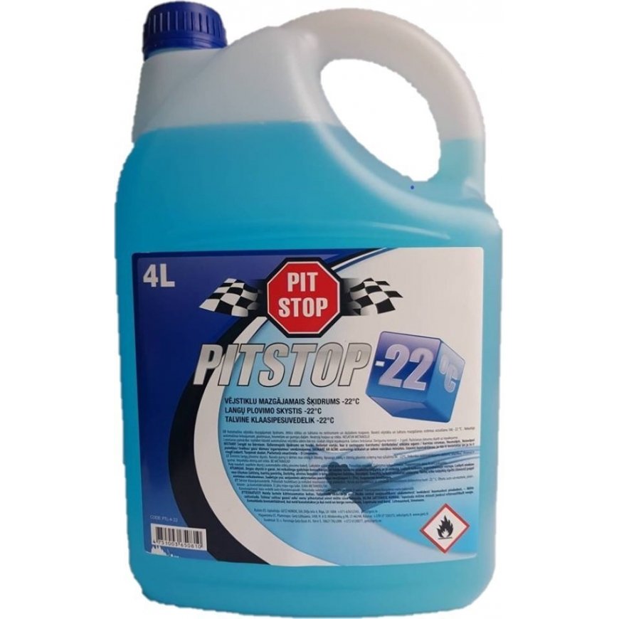 PIT STOP Winter Window Cleaning Liquid Concentrate -65°C 1L No Methanol! – 2