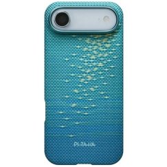 PITAKA Ultra-Slim MagSafe -kuori iPhone 17:lle, läpinäkyvä sininen